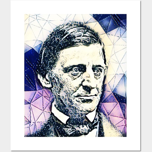 Ralph Waldo Emerson Colourful Portrait | Ralph Waldo Emerson Artwork 14 Wall Art by JustLit